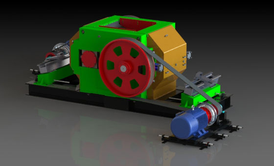 เครื่องทำอิฐดินเผาพร้อมเครื่องบดลูกกลิ้งละเอียดความเร็วสูงสำหรับการเตรียมวัตถุดิบและความยืดหยุ่นของอิฐที่ดีขึ้น