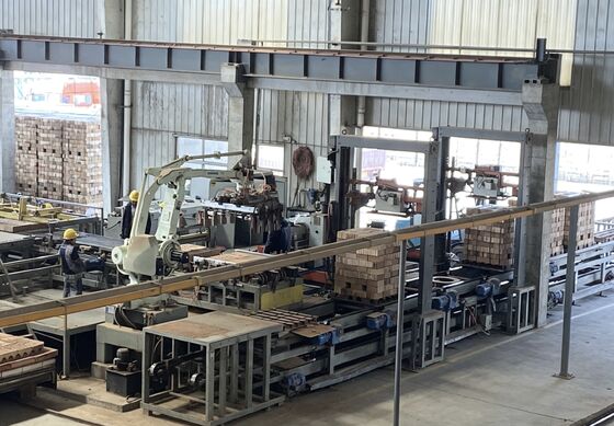 ระบบขนถ่ายและบรรจุอิฐไร้พาเลทอัตโนมัติเต็มรูปแบบสำหรับสายการผลิตอิฐดินเผา