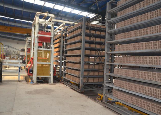 สายการผลิตอิฐโคลนอัตโนมัติ ห้องอบอุโมงค์ ISO9001 Approved