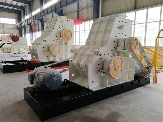 220V / 380V Double Rotor Hammer Crusher HC800 * 2A สำหรับการแปรรูปวัสดุแร่