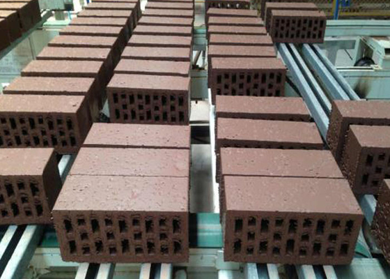 เครื่องทำอิฐดินเหนียวสีแดงประสานกับโครงการเครื่องเป่าห้อง