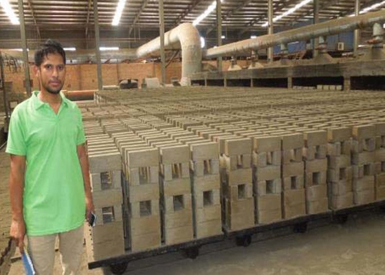 ความต้านทานการสึกหรอเครื่องเป่าอิฐดินเผาเครื่องอบแห้งอุปกรณ์เครื่องเป่ารถเข็น