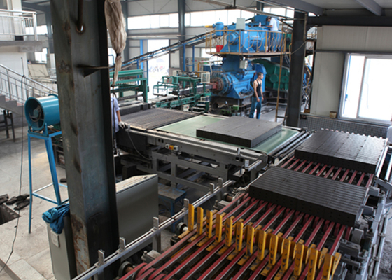 Auto Hollow Clay Brick Production Line เครื่องวางบล็อกหุ่นยนต์