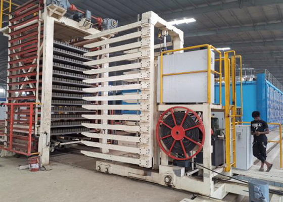 เครื่องเป่าอิฐดินเผาอัตโนมัติ 290KW ระบบห้องอบแห้งบล็อกดิน