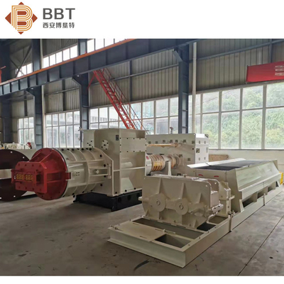 เครื่องทำอิฐดินเหนียวสีแดงทั่วไป / กลวงเครื่องอัดขึ้นรูปสูญญากาศ