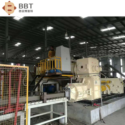 เครื่องทำอิฐดินเหนียวสีแดงทั่วไป / กลวงเครื่องอัดขึ้นรูปสูญญากาศ