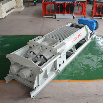 เครื่องผสมอาหารแนวนอนเพลาคู่ 75kw เครื่องผสมอิฐดินเหนียว
