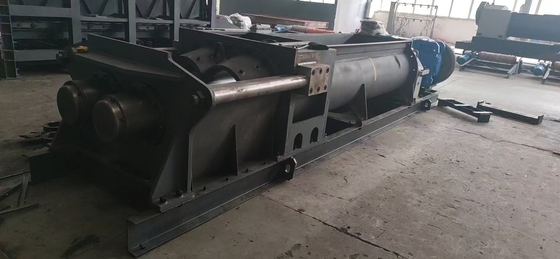เครื่องผสมพัดลม Twin Shaft เครื่องแปรรูปวัสดุแท้ เครื่องผสมอัดอัดอัดอัดดิน