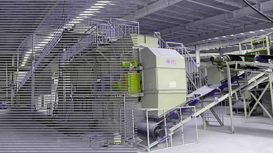 บล็อกกลวงดินทำให้โครงการ 120 ตัน / ชม. เครื่องป้อนกล่องสายพานลำเลียงสำหรับสายการผลิตอิฐดินเหนียวสีแดงอัตโนมัติเต็มรูปแบบ